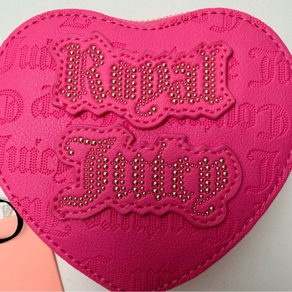 Juicy Couture Love Potion Royal Juicy heart-shaped zip-around wristlet bag